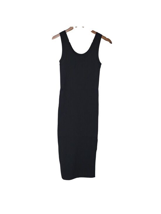The Drop Dresses & Skirts - The Drop Yasmin Black Ribbed Knit Tank Midi Dress Womens Size XS NWT
